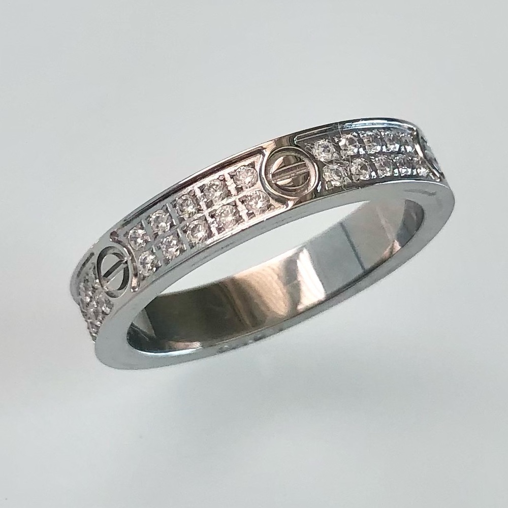 Small Model Pavé Screw Ring
